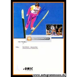 Autogramm Nordische Kombination | Mario STECHER | 1990er (Collage Atomic) OS-Gold