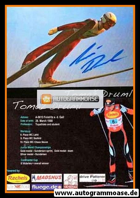 Autogramm Nordische Kombination | Tomaz DRUML | 2000er (Flugszene)