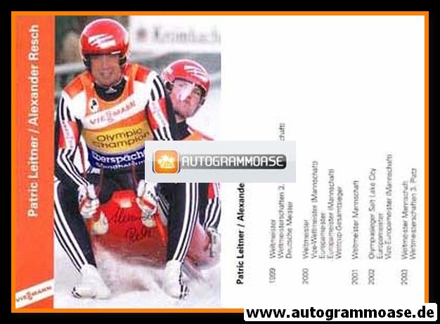 Autogramm Rodeln | Alexander RESCH | 2003 (Viessmann)