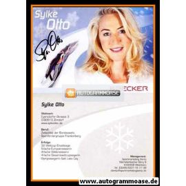 Autogramm Rodeln | Sylke OTTO | 2000er (Collage Color Becker) OS-Gold