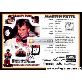 Autogramm Skeleton | Martin RETTL | 2002 (Collage Color) OS-Silber