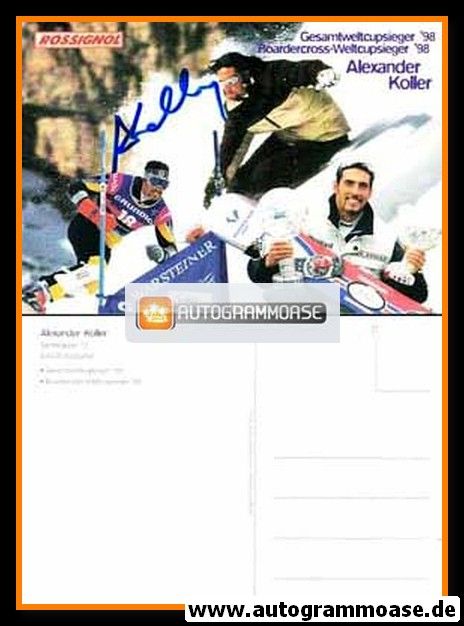 Autogramm Snowboard | Alexander KOLLER | 1998 (Rossignol)