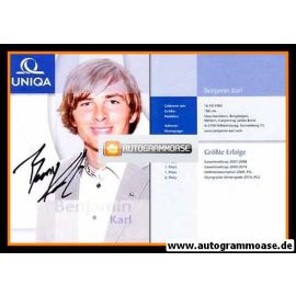 Autogramm Snowboard | Benjamin KARL | 2010 (Uniqa)