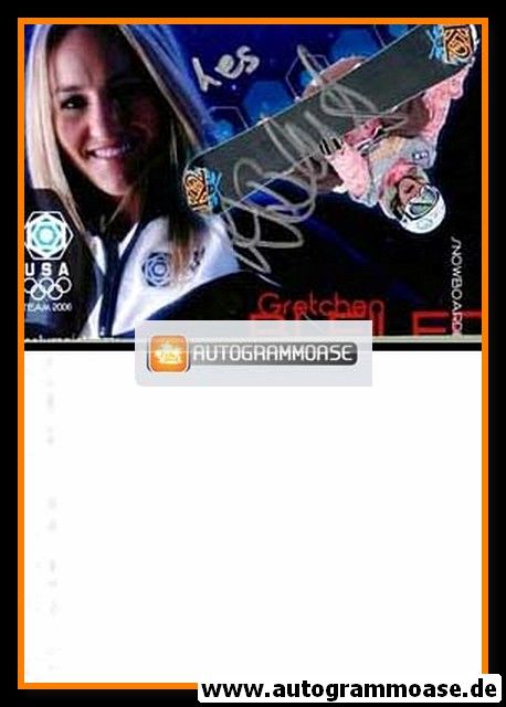 Autogramm Snowboard | Gretchen BLEILER | 2006 Foto (Portrait Color) OS-Silber