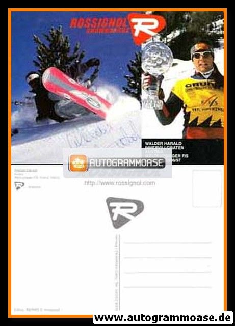 Autogramm Snowboard | Harald WALDER | 1990er (Rossignol)