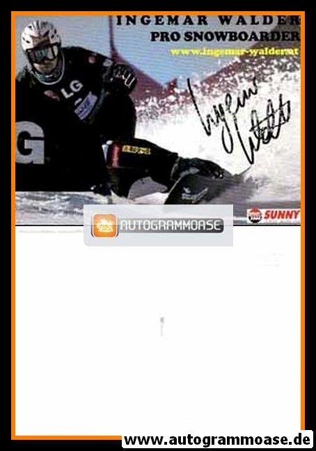 Autogramm Snowboard | Ingemar WALDER | 2000er (Sport 2000)