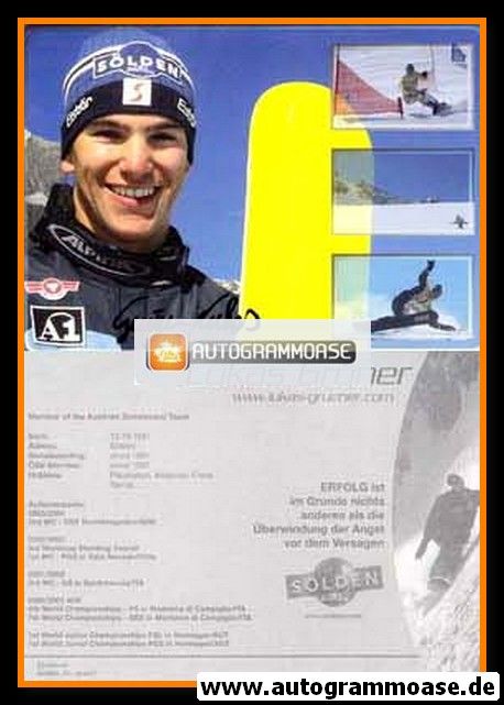 Autogramm Snowboard | Lukas GRÜNER | 2003 (Sölden)