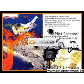 Autogramm Snowboard | Nici PEDERZOLLI | 2003 (Hervis)