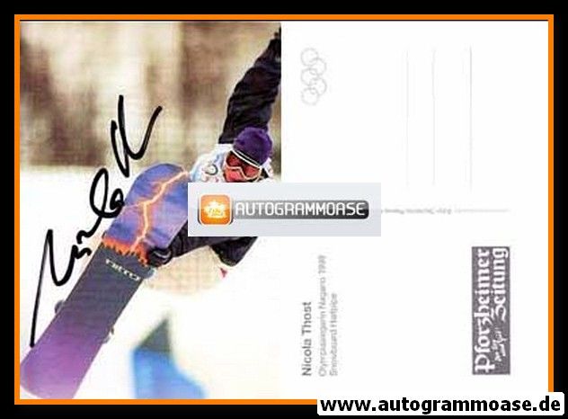 Autogramm Snowboard | Nicola THOST | 1998 (Pforzheimer)