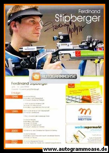 Autogramm Schiessen | Ferdinand STIPBERGER | 2000 (Oberpfalz)