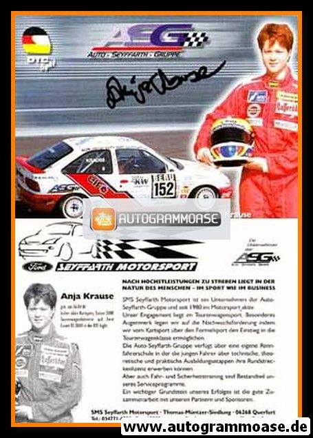 Autogramm Tourenwagen | Anja KRAUSE (Seyffarth 2000)