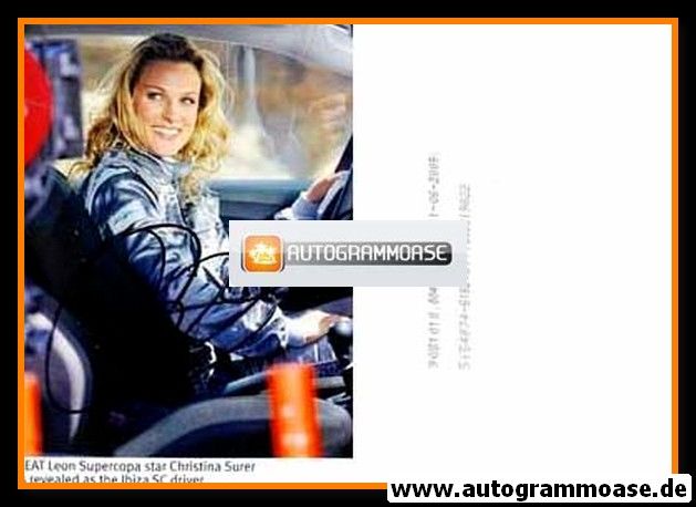 Autogramm Tourenwagen | Christina SURER | 2009 Foto (Seat Leon)