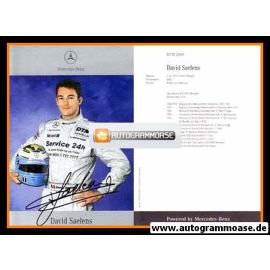 Autogramm Tourenwagen | David SAELENS | 2001 Druck (DTM)