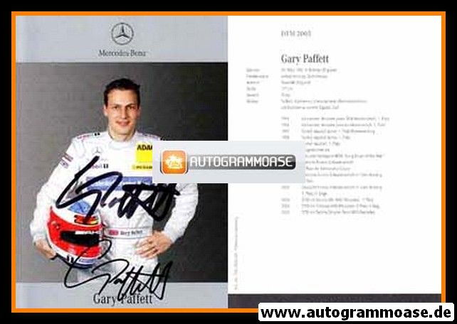 Autogramm Tourenwagen | Gary PAFFETT | 2005 (DTM)