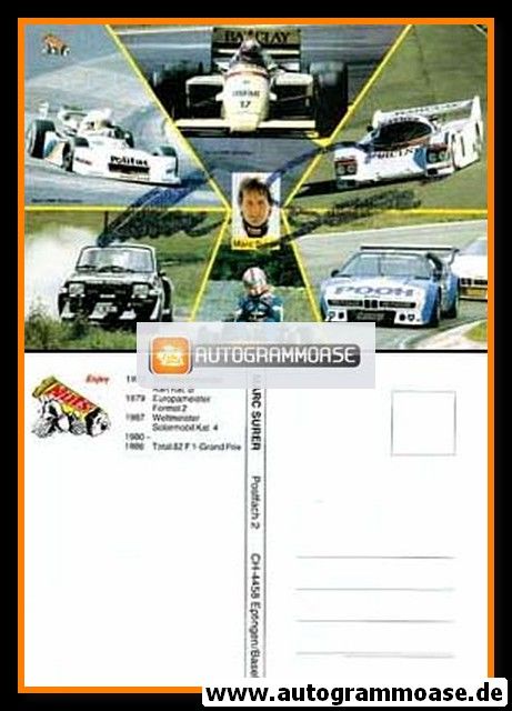 Autogramm Tourenwagen | Marc SURER | 1986 (Nuts)