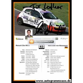 Autogramm Tourenwagen | Marc-Uwe VON NIESEWAND | 2008 (Rennszene)