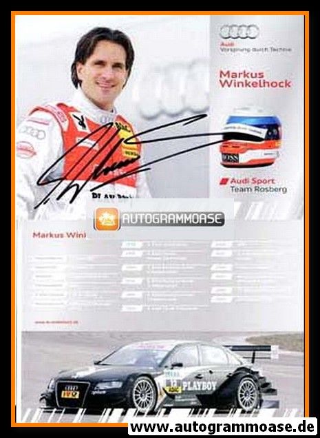Autogramm Tourenwagen | Markus WINKELHOCK | 2009 (Audi)