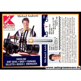 Autogramm Tourenwagen | Michael ANDRETTI | 1992 (Texaco)