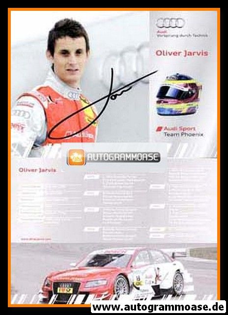 Autogramm Tourenwagen | Oliver JARVIS | 2009 (Audi)