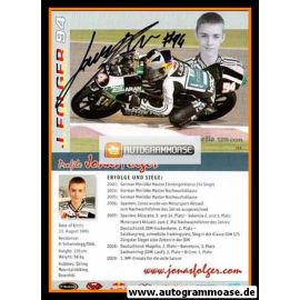 Autogramm Motorrad | Jonas FOLGER | 2009 (Rennszene Aprilia)
