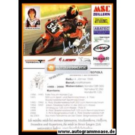 Autogramm Motorrad | Monika ACHERMAYR | 2001 (Pension)