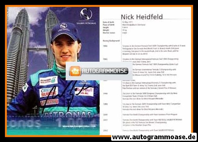 Autogramm Formel 1 | Nick HEIDFELD | 2006 (Portrait Red Bull)