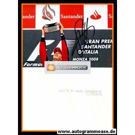 Autogramm Formel 1 | Sebastian VETTEL | 2008 Foto (GP Monza Siegerehrung)
