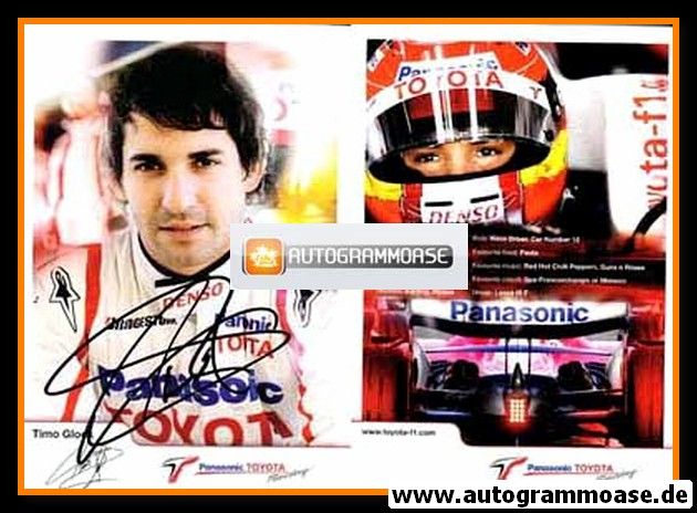 Autogramm Formel 1 | Timo GLOCK | 2000er (Portrait Color Toyota)