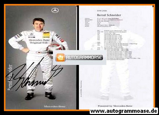 Autogramm Tourenwagen | Bernd SCHNEIDER | 2008 (DTM)