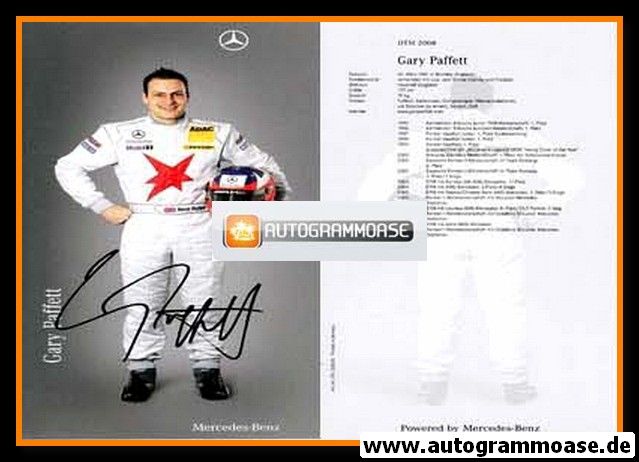 Autogramm Tourenwagen | Gary PAFFETT | 2008 (DTM)