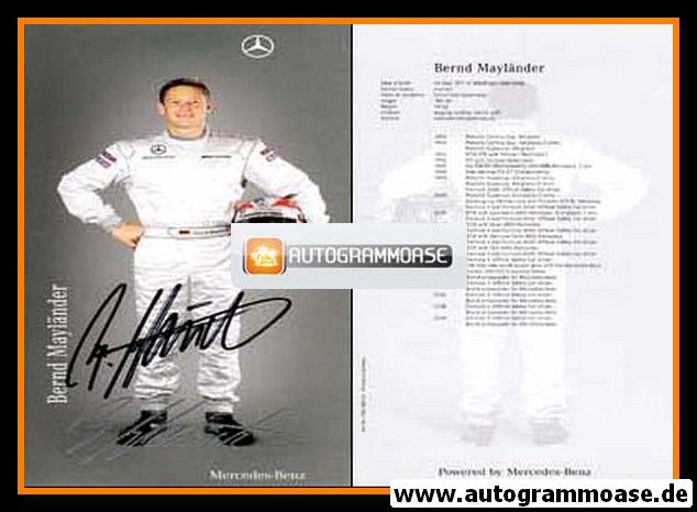 Autogramm Tourenwagen | Bernd MAYLÄNDER | 2009 (DTM)