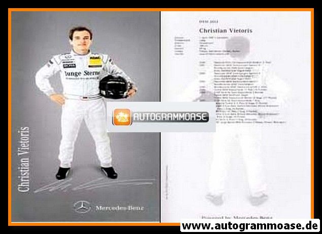 Autogramm Tourenwagen | Christian VIETORIS | 2011 Druck (DTM)