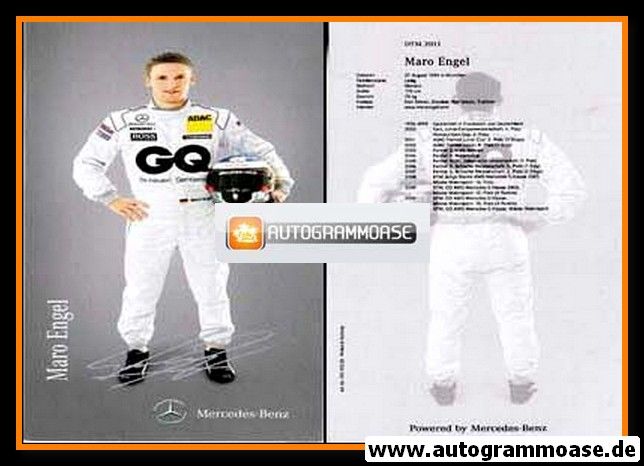 Autogramm Tourenwagen | Maro ENGEL | 2011 Druck (DTM)