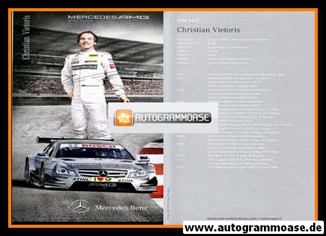 Autogramm Tourenwagen | Christian VIETORIS | 2012 Druck (DTM)