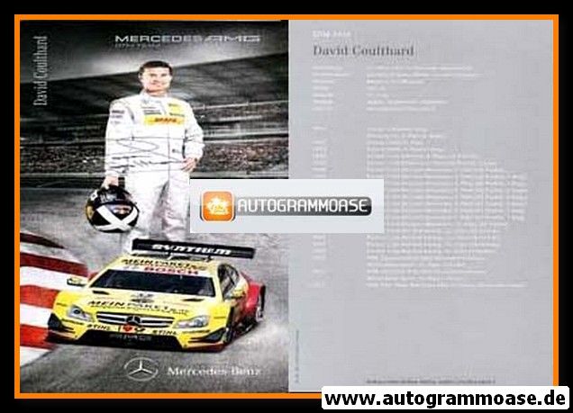 Autogramm Tourenwagen | David COULTHARD | 2012 Druck (DTM)
