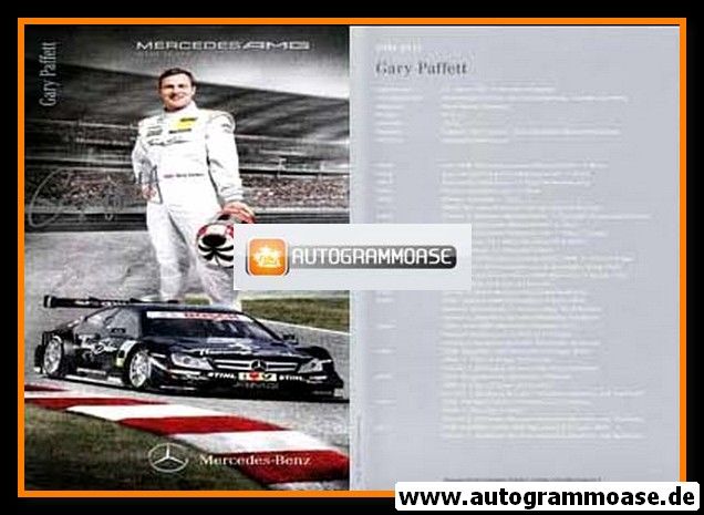Autogramm Tourenwagen | Gary PAFFETT | 2012 Druck (DTM)