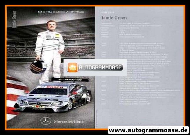 Autogramm Tourenwagen | Jamie GREEN | 2012 Druck (DTM)