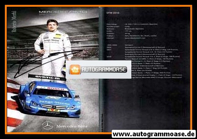 Autogramm Tourenwagen | Roberto MERHI | 2012 (DTM)