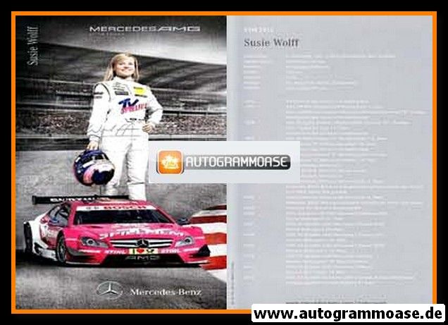 Autogramm Tourenwagen | Susie WOLFF | 2012 Druck (DTM)