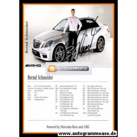 Autogramm Tourenwagen | Bernd SCHNEIDER | 2009 (Mercedes Botschafter)