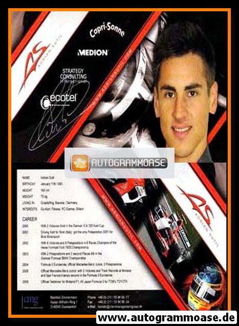 Autogramm Tourenwagen | Adrian SUTIL | 2006 Druck (CMG)