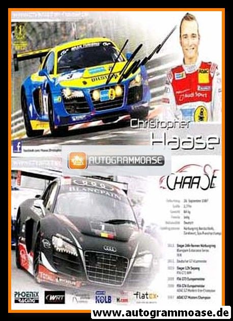 Autogramm Tourenwagen | Christopher HAASE | 2012 (Audi)