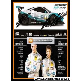 Autogramme Tourenwagen | Niclas KENTENICH + Mario FARNBACHER | 2000er (ESET)
