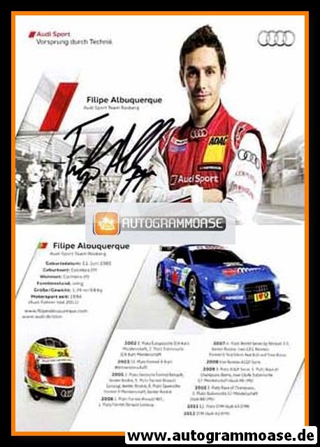 Autogramm Tourenwagen | Filipe ALBUQUERQUE | 2012 (Audi)
