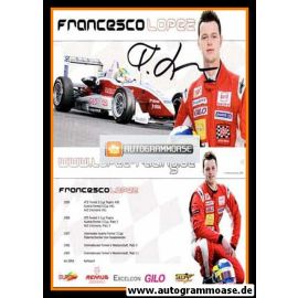 Autogramm Tourenwagen | Francesco LOPEZ | 2009 (Web Site)