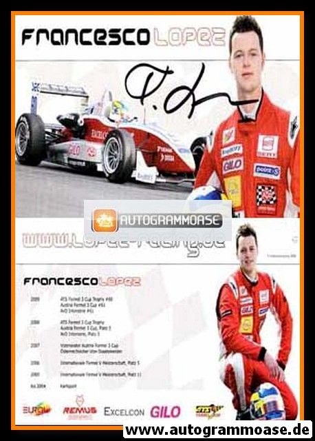 Autogramm Tourenwagen | Francesco LOPEZ | 2009 (Web Site)