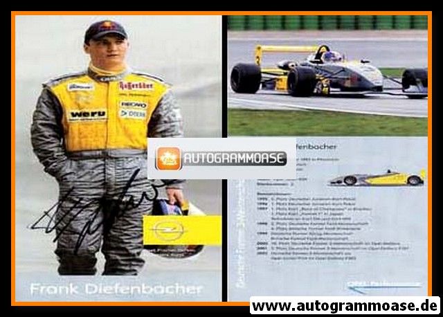 Autogramm Tourenwagen | Frank DIEFENBACHER | 2002 (Opel)