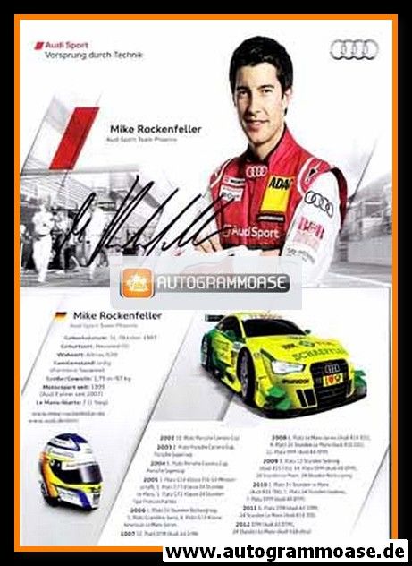 Autogramm Tourenwagen | Mike ROCKENFELLER | 2012 (Audi)
