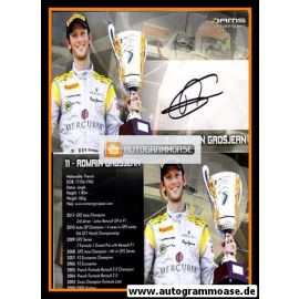Autogramm Tourenwagen | Romain GROSJEAN | 2011 (GP2 Series)