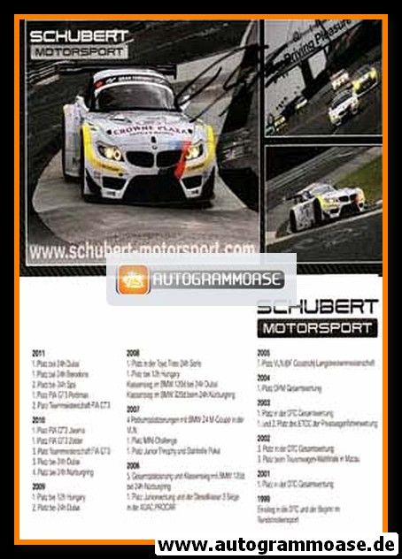 Autogramm Tourenwagen | Torsten SCHUBERT | 2011 (Motorsport)